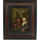 After Adriaen van Ostade A Little Evil Does You Good oil on mahogany panel, 34.