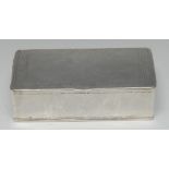A Middle Eastern silver rounded rectangular box,