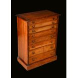 A Victorian gentleman collector's specimen chest,