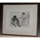**Withdrawn**Claude Weisbuch (1927 - 2014), by and after, Abstract Figurative Study, lithograph,