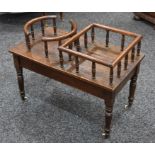 A late 19th century oak rectangular country house butler’s companion,