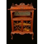 A 19th century Anglo-Indian hardwood salon cabinet,