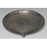 A Victorian silver salver, Sheffield,