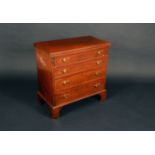 A 19th century mahogany bachelors chest,