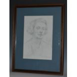 Reginald Grenville Eves RA (1876 - 1941) Portrait of Lady signed, dated 1936, pencil, 27cm x 18.