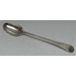 A George III silver Old English pattern basting spoon, London, c.