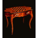 A 19th century French rosewood, satinwood,