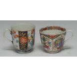 A Worcester Sir Joshua Reynolds pattern coffee cup, in the Imari palette,