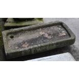 A 19th century Derbyshire grit stone trough