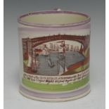 A Sunderland lustre named view porter mug,