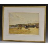 Robert Weir Allan (Scottish 1852 - 1942) Figures On The Beach signed, watercolour,