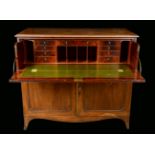 A Post-Regency mahogany secretaire,