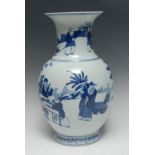 A large Chinese porcelain baluster vase,