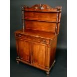 A George/William IV mahogany side cabinet,