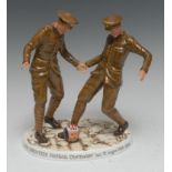 A Royal Doulton limited edition figure, Shrovetide Tommies 1916, designed by Neil Faulkener,