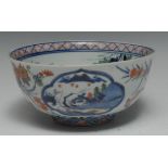 A Japanese porcelain flared circular bowl,
