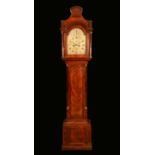 A George III mahogany longcase clock, 31cm arched silvered dial inscribed Robert Smith, London,