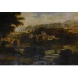 Henry Lark Pratt (1805-1873) Haddon Hall, near Bakewell, Derbyshire signed, oil on canvas,