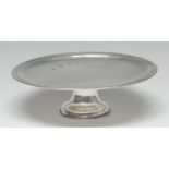 A George I silver tazza, quite plain, trumpet shaped foor, 14.