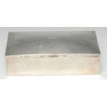 An Edwardian silver rectangular Bridge box, crested and inscribed for the game,