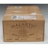 Château Malartic-Lagravière 2005, unopened case of 12 bottles, each 750ml, 12%,