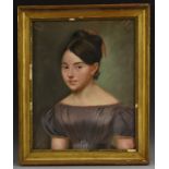 English School (early 20th century) Portrait of a Young Lady pastel,