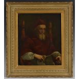 Italian School (19th century) After Raphael, Portrait of Pope Julius II oil on canvas, 30.5cm x 25.