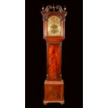 A George III Lancashire mahogany longcase clock, 33.