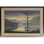 Rex Preston (20th century) Howden Reservoir, Derbyshire, on a winters morn signed, dated 71,