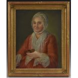 English School (18th century) Portrait of a Lady with a Snuff Box oil on canvas,