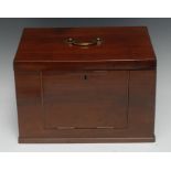 A 19th century mahogany collector's box,