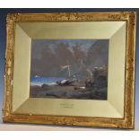 Thomas Charles Leeson Rowbotham (Irish 1823 - 1875) Coast of Amalfi signed,