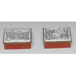 A rare and early George III Birmingham enamel and Toleware table snuff-box,
