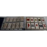 Cigarette Cards - twelve sets of military themed cards in album, including Military Motors,