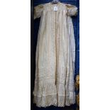 Textiles - a Victorian christening gown;