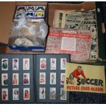 Cigarette cards in albums and loose, including Flags and Emblems of the World, Wildlife in Danger,