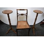 A George III style rosewood effect chair,