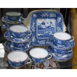A Wedgwood Fallow Deer pattern part tea set, including cups, saucers,