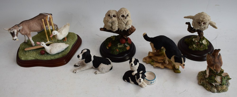 A Border Fine Arts James Herriot Collection model, Out for a Duck 18916; others, Country Artists,