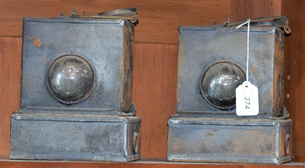 Railwayana - a pair of British Rail Midland railway lamps (2)