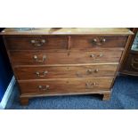 A George III mahogany chest,