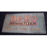 Advertising - a mid 20th century Be-Ro Self-raising Flour rubberised shop floor mat,