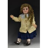 A German DEP, for the French market, bisque head Bebe, circa 1890,