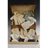 Dolls clothes - girdles, cotton underskirts, coats and dresses,