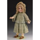 A J.D.K Kestner bisque head doll, German, c.1910.