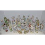Late 19th/early 20th century Continental figures in various poses, including spill vases,