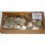 Coins - mixed English and foreign;