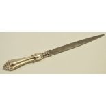 An Elizabeth II silver hafted letter knife,