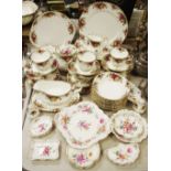 Ceramics - A Royal Albert old Country rose pattern dinner and tea set for six, inc plates, bowls,