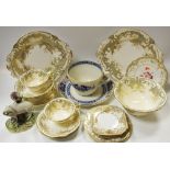 A Rockingham part tea service,